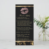 Carte Dusty Rose Parties scintillant Lipsense Instructi (Debout devant)