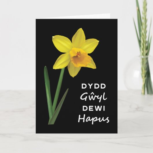 Carte Dydd Giles Dewi Hapus Joyeux St David's Day (Devant)