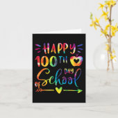 Carte Dye Happy 100H Jour De L'École Enseignants Sudens  (Fleur jaune)