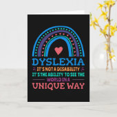 Carte Dyslexia (Fleur jaune)