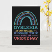 Carte Dyslexia (Fleur jaune)