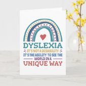 Carte Dyslexia (Fleur jaune)