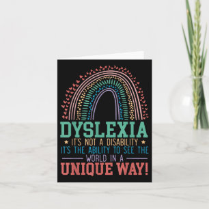Carte Dyslexie Ce N'Est Pas Un Handicap Dyslexie Sensibi