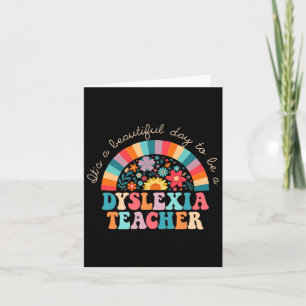 Carte Dyslexie Professeur Retro Dyslexia Thérapiste Spir