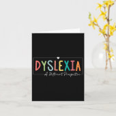 Carte Dyslexie Une Perspective Différente Dyslexie Acadé (Fleur jaune)