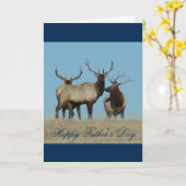 Carte E60 Bull Elk Sky Lined (Fleur jaune)