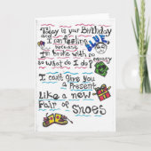 Carte E.O.U. d'anniversaire (Devant)