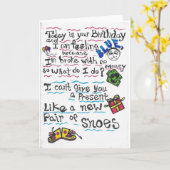 Carte E.O.U. d'anniversaire (Fleur jaune)