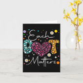 Carte Each Dot Matters Polka Dot Lover Happy Dot Day (Fleur jaune)