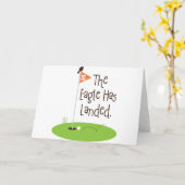 Carte Eagle a débarqué, scène de golf (Fleur jaune)