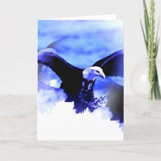Carte Eagle chauve volant