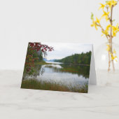 Carte Eagle Lake et Red Maple Feuilles II (Fleur jaune)