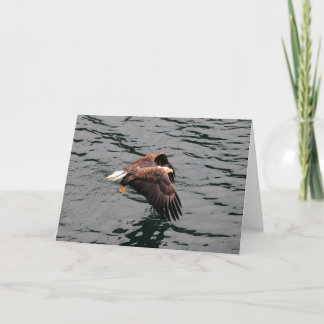 Carte Eagle volant avec des ailes