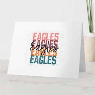Carte Eagles School Sports Ventilateur Team Spirit