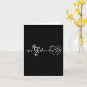 Carte Ear Heartbeat Langue des signes main perte d'audit (Fleur jaune)