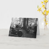 Carte Early Morning Biker (Fleur jaune)