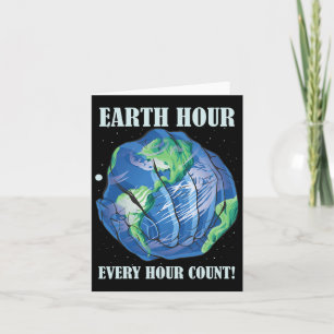 Carte Earth Hour Chaque Heure Ne Peut Sauver Notre Planè