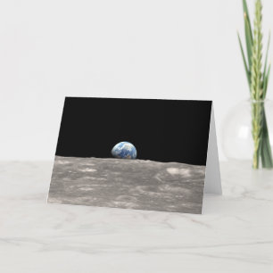 Carte Earthrise et citation : Capture d'Apollo 8