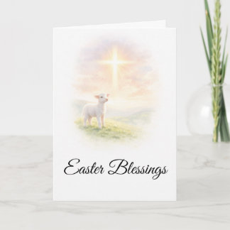 Carte Easter Blessings Lamb of God Christian Easter Gree