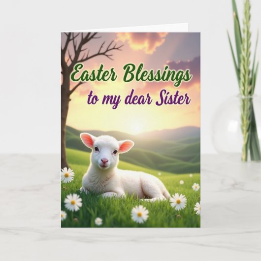 Carte Easter Blessings Sister Card (Devant)