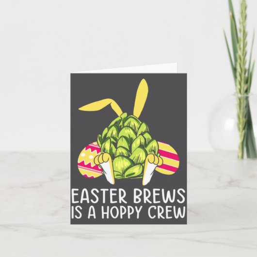 Carte Easter Bunny Beer Drinking Rabbit Illustration (Devant)
