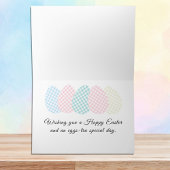 Carte Easter Bunny Checkerboard Pastel Egg-stra Special