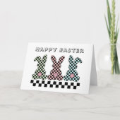 Carte Easter Bunny Checkerboard Pastel Egg-stra Special (Devant)