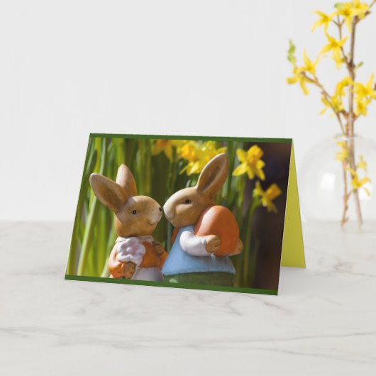 Carte Easter Card (Fleur jaune)