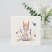 Carte Easter Cat (Debout devant)