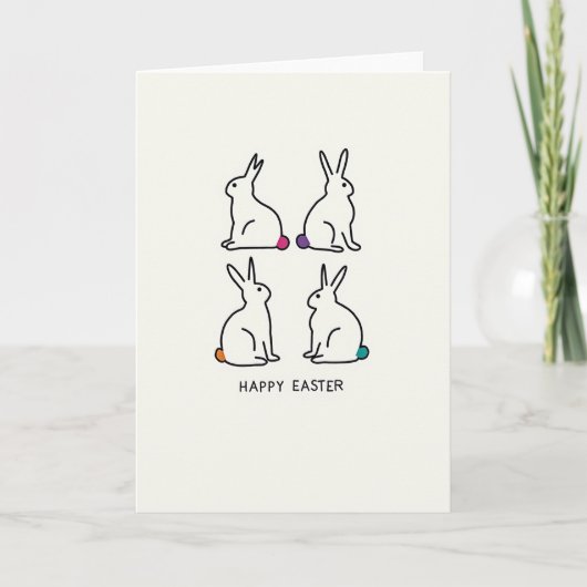 Carte Easter Circle Tail Art Card (Devant)