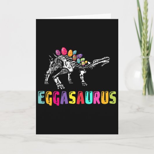 Carte Easter Day Dino - Eggasaurus Stegosaurus Egg Dinos (Devant)