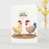 Carte Easter Egg Confession Greeting Card (Fleur jaune)