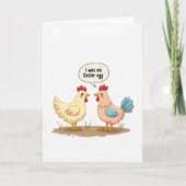 Carte Easter Egg Funny Bird Card (Devant)