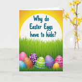 Carte Easter Egg Hide Seek Query Card (Fleur jaune)