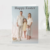 Carte  Easter Family Photo Holiday Folded  (Devant)