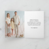 Carte  Easter Family Photo Holiday Folded  (Intérieur)