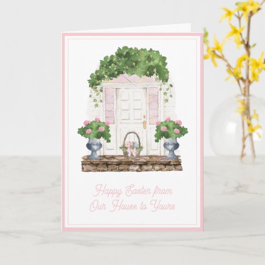 Carte Easter Front Door (Fleur jaune)