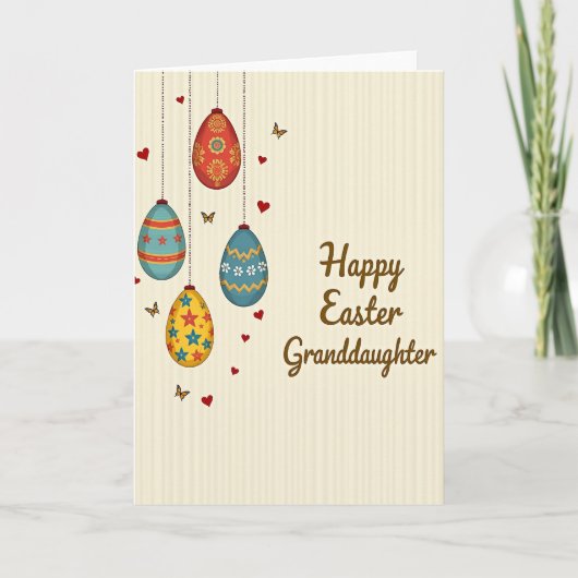 Carte Easter Joy Granddaughter Card (Devant)