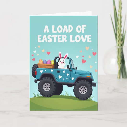 Carte Easter Love Delivery Truck Card (Devant)