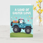 Carte Easter Love Delivery Truck Card (Fleur jaune)