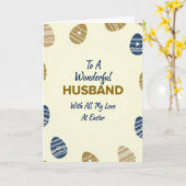 Carte Easter Love Husband Greeting Card (Fleur jaune)