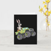 Carte Easter Rabbit équitation Monster Camion Fun Boys G (Fleur jaune)