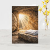 Carte Easter Resurrection Morning Empty Tomb (Fleur jaune)