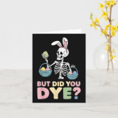 Carte Easter Skeleton Bunny, Mais Avez-Vous Déchiré Drôl (Fleur jaune)