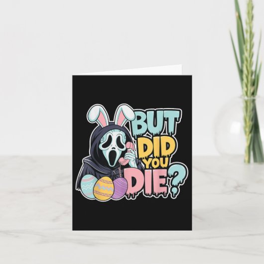 Carte Easter Skeleton Bunny, Mais Avez-Vous Déchiré Drôl (Devant)