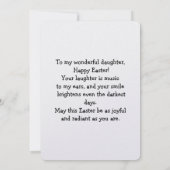 Carte Easter Wishes to a Darling Daughter (Dos)