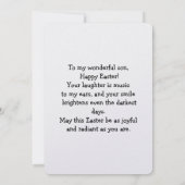 Carte Easter Wishes to a Wonderful Son (Dos)