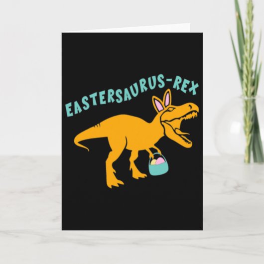 Carte Eastersaurus Cadeau de dinosaure de Pâques pour ad (Devant)