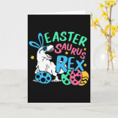 Carte Eastersaurus T-rex Easter Day Tee, Cute Easter Bun (Fleur jaune)
