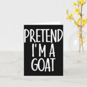 Carte Easy Pretend I'm Goat Costume Gift Funny Farmer Ha (Fleur jaune)